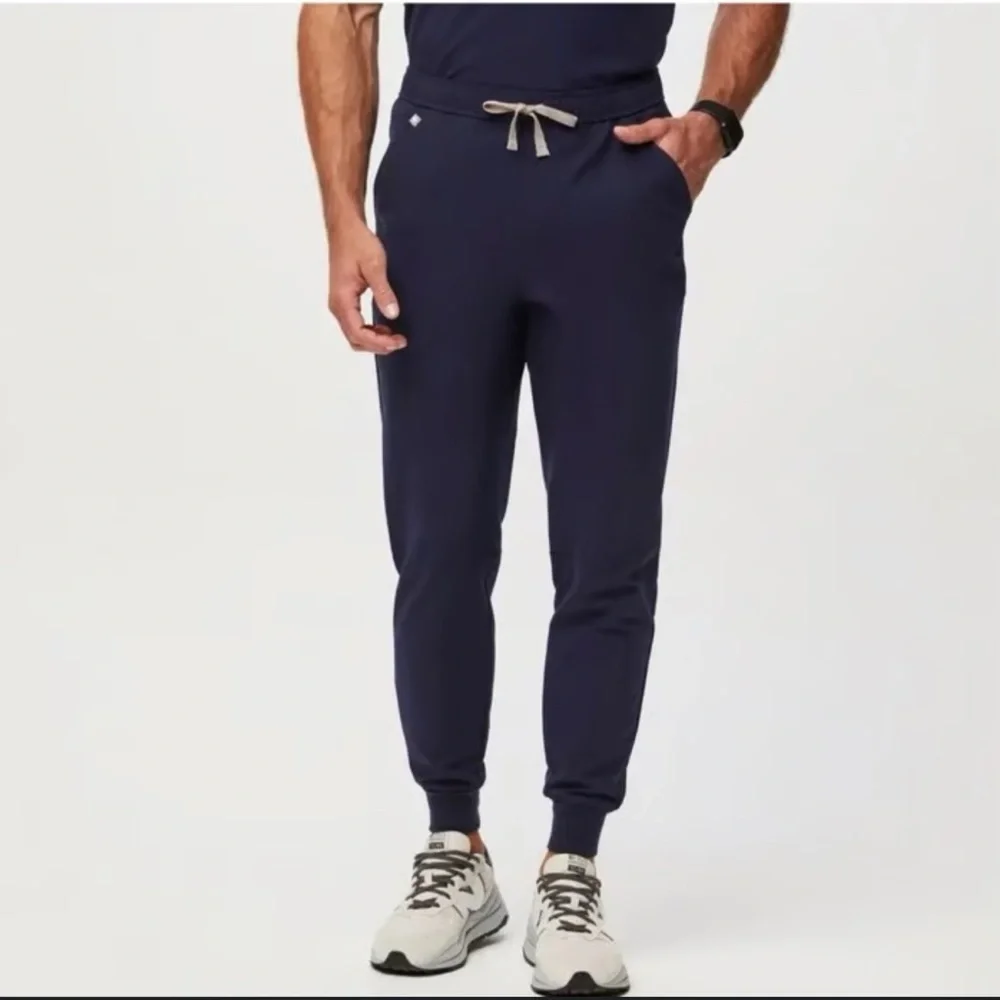 FIGS Tansen Navy Jogger Scrub Pants Men’s Small Tall Slim Fit Comfy Antiwrinkle